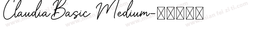 ClaudiaBasic Medium字体转换